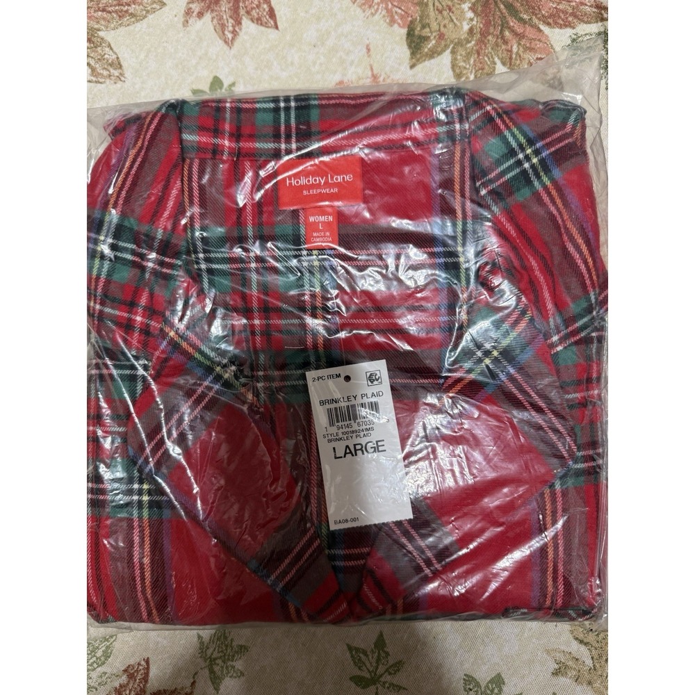 NWT Women's Family Pajama Matching Brinkley Plaid Christmas/Holiday Pajama Set L